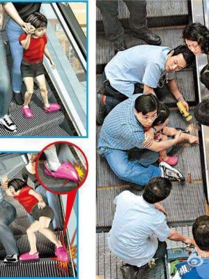 Урсдаг шат хүүхдийн хөл хавчих аюултай фото