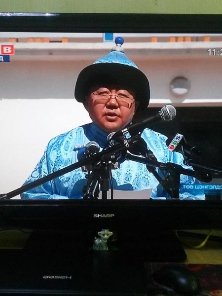 Монгол Улсын Ерөнхийлөгч Ц.Элбэгдорж баяр наадмыг нээж, үг хэллээ