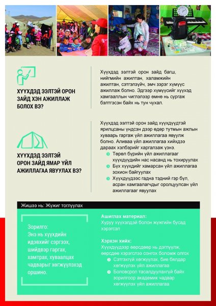 Сендайн үйл ажиллагаа ба хүүхэд, залуучуудын оролцоо