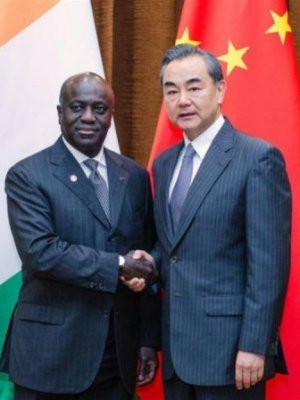 Хятад болон Зааны ясан эрэг улсын гадаад хэргийн сайд нар уулзжээ