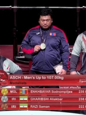 Э.Содномпилжээ Азийн аварга болж, тивийнхээ дээд амжилтыг тогтоолоо