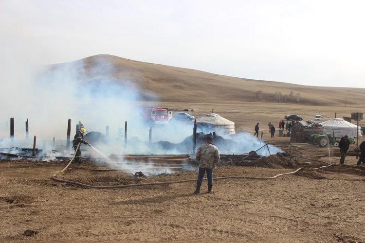 Өвөлжөө шатаж, мал хорогджээ