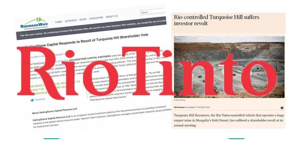 Оюутолгой ухрах, урагшлахыг “Рио Тинто”-гийн хөрөнгө оруулагчид шийднэ