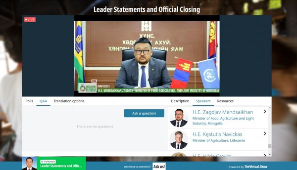 НҮБ-ын хүнсний асуудлаарх дээд түвшний уулзалт боллоо