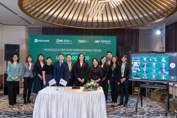 ХААН Банк Монголын анхны Ногоон бондыг олон улсын зах зээлд гаргаж, хөрөнгө татлаа