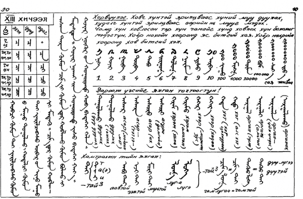 Монгол бичиг сурах амархан