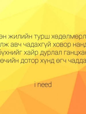 СОНИН ХАЧИН ТАНИН МЭДЭХҮЙН ЖИРГЭЭНҮҮД