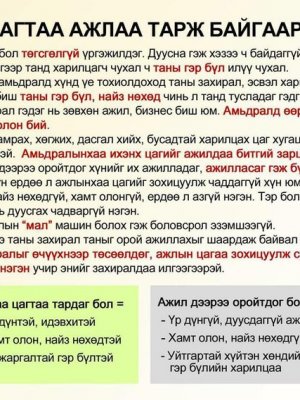 СОНИН ХАЧИН ТАНИН МЭДЭХҮЙН ЖИРГЭЭНҮҮД