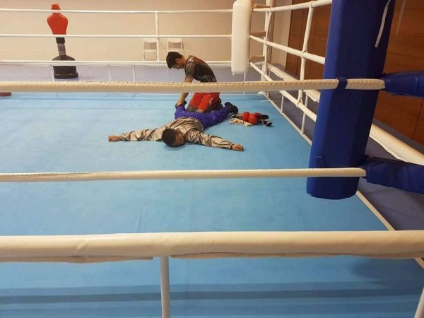 Олимпийн хүрэл медальт Д.Отгондалай, медалийн төлөө хүч үзэх Э.Цэндбаатарын бэлтгэлийг хамт хийж байна